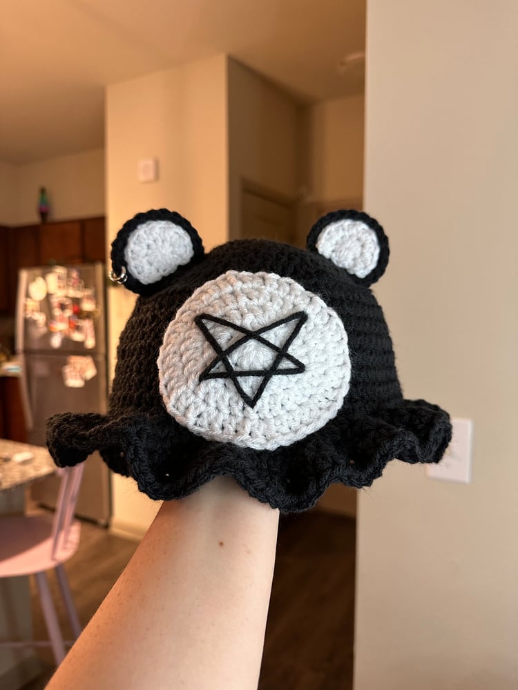 Image of Goth Bear Bucket Hat