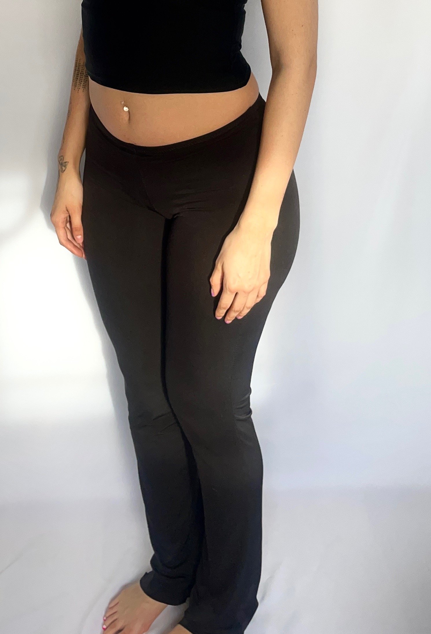 Image of BLK MiD RiSE PANTS 