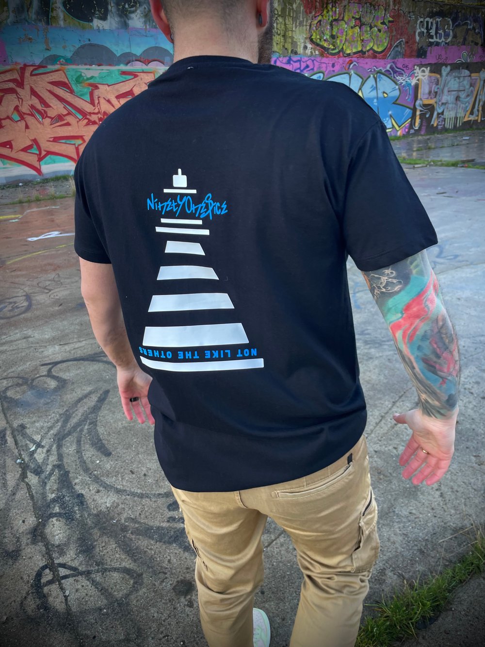 Image of Black / White Script tee