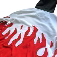 Image 5 of (S) Nike Hoodie White Red Flame "sage4" 647