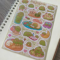 Image 2 of Frogs Doing Things Sticker Sheet
