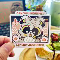 MIC IS MUTED  | mosskidd ✦ Die-Cut Sticker