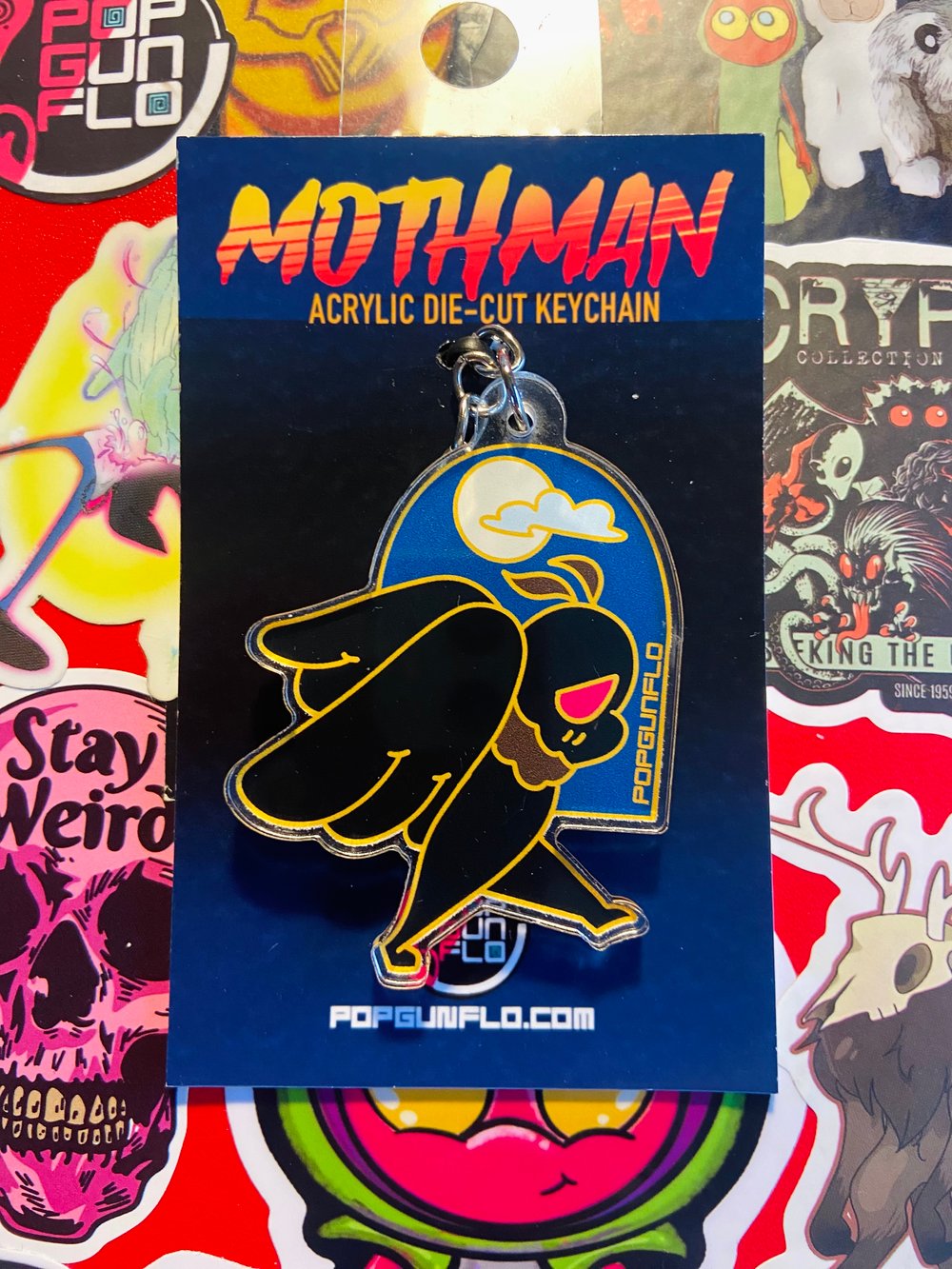 Mothman Acrylic Keychain