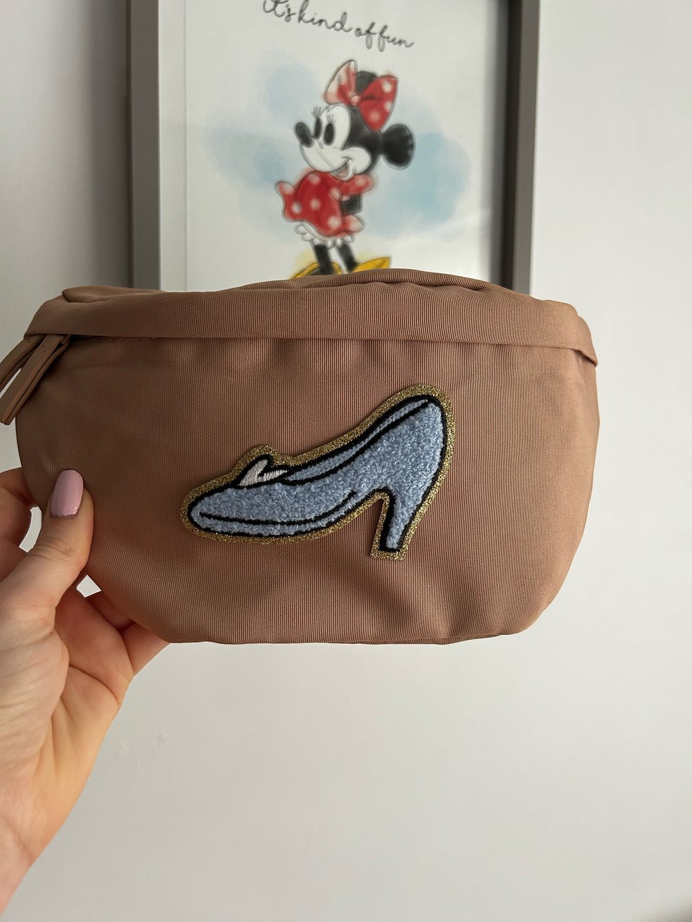 Cinderella's glass shoe bum bag