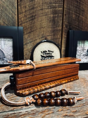 Image of Babinga/Mahogany with snakewood inlay