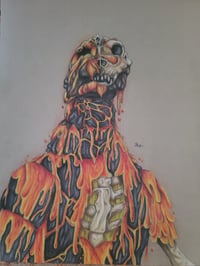 Image 1 of Meltdown Godzilla 9 x 12 Art Print