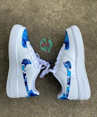 Image 2 of Sapphire Bape AF1 💧