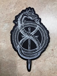 Image 1 of Official Vale of Pnath “Serpent Logo” (MUST CHOOSE TRACKED) Oversized Lasercut Patch