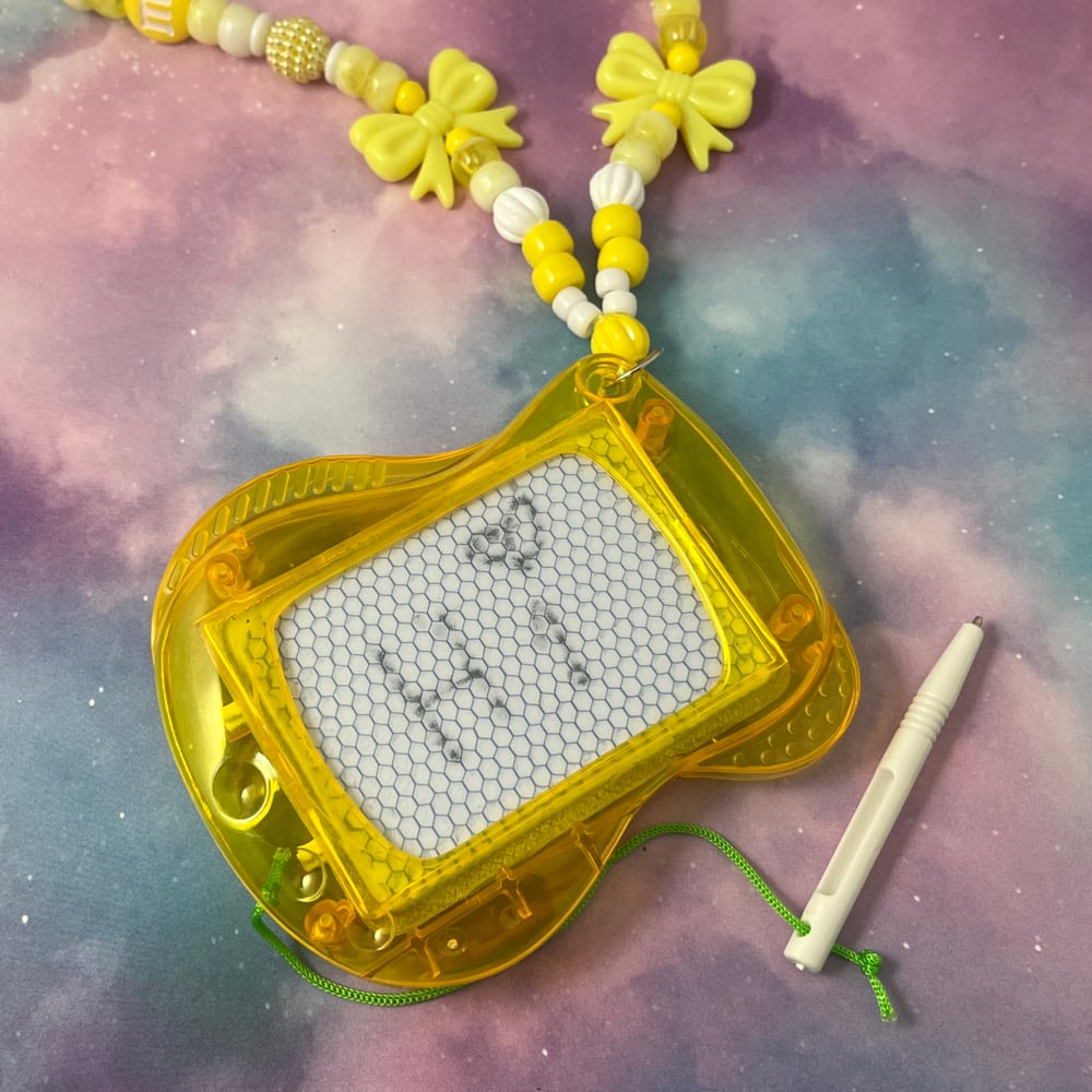 Image of Magnet Doodle Fidget Kandi Necklace