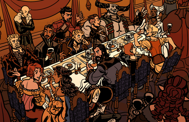 Dragon Age Party Posters