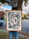 18x24 sumi ink painting 2021 unframed