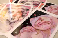 Image 1 of Stickers Set of 2 Satin 21x15cm 