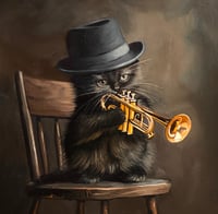 Image 1 of "Catt Baker 🎺" Original painting