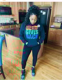 Image 2 of HHGB LETTER HOODIE - Black