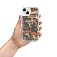 Image 21 of Dark Cottagecore Goth Inspired Vibrant Mushroom Clear Case for iPhone®