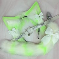 Green / White kitten Petplay Set 💚