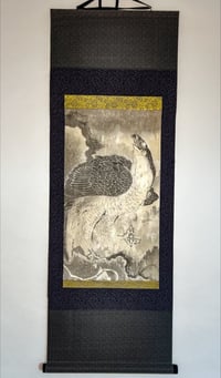 Image 1 of “Hawk” hanging scroll