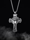 Image 3 of “Eternal Life” Jesus I.N.R.I Cross Pendant & Chain