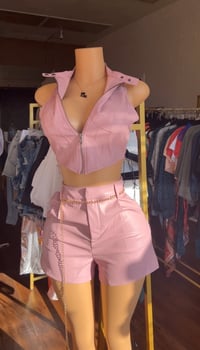 Hot pink vest & shorts 