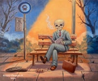 Image 2 of "Bus Stop" Original Painting