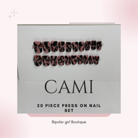 Short Square Press On Nail Set Cami