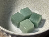 Green adventurine cubes 