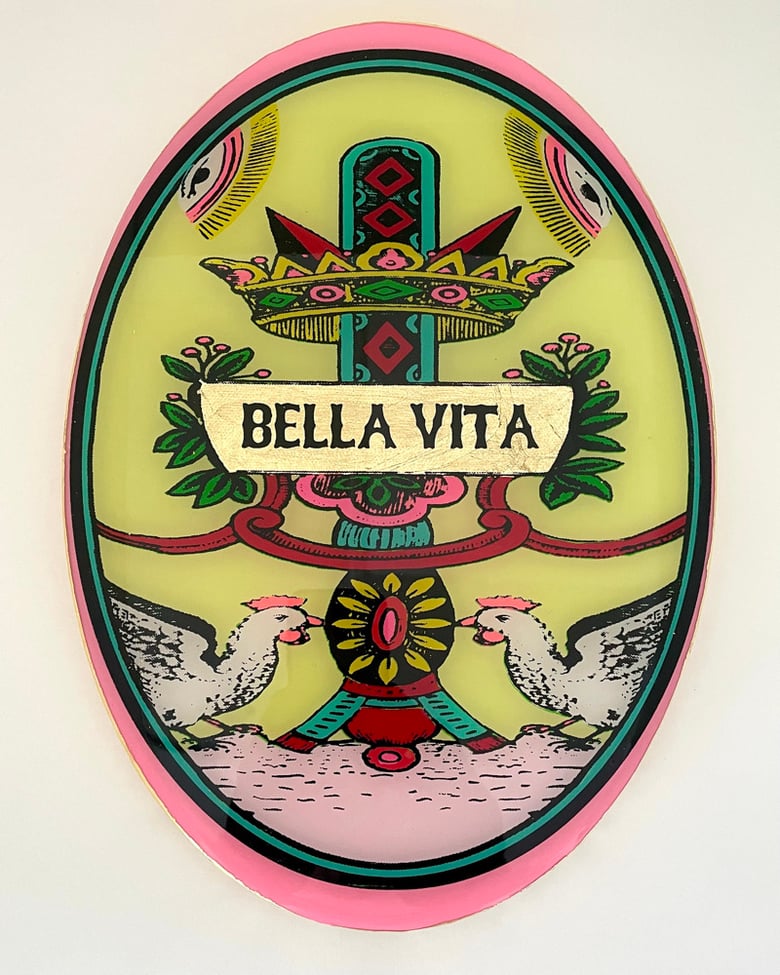 Image of Bella Vita Oval Large Pastel Yellow 