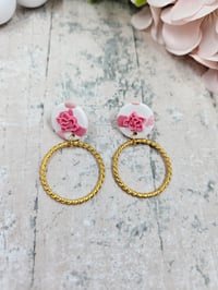 Image 5 of Terrazzo Hoop Earrings