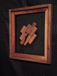 Image 5 of Black Back Rimu Farme Clock