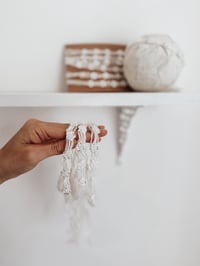 Image 2 of pearl rose tieback