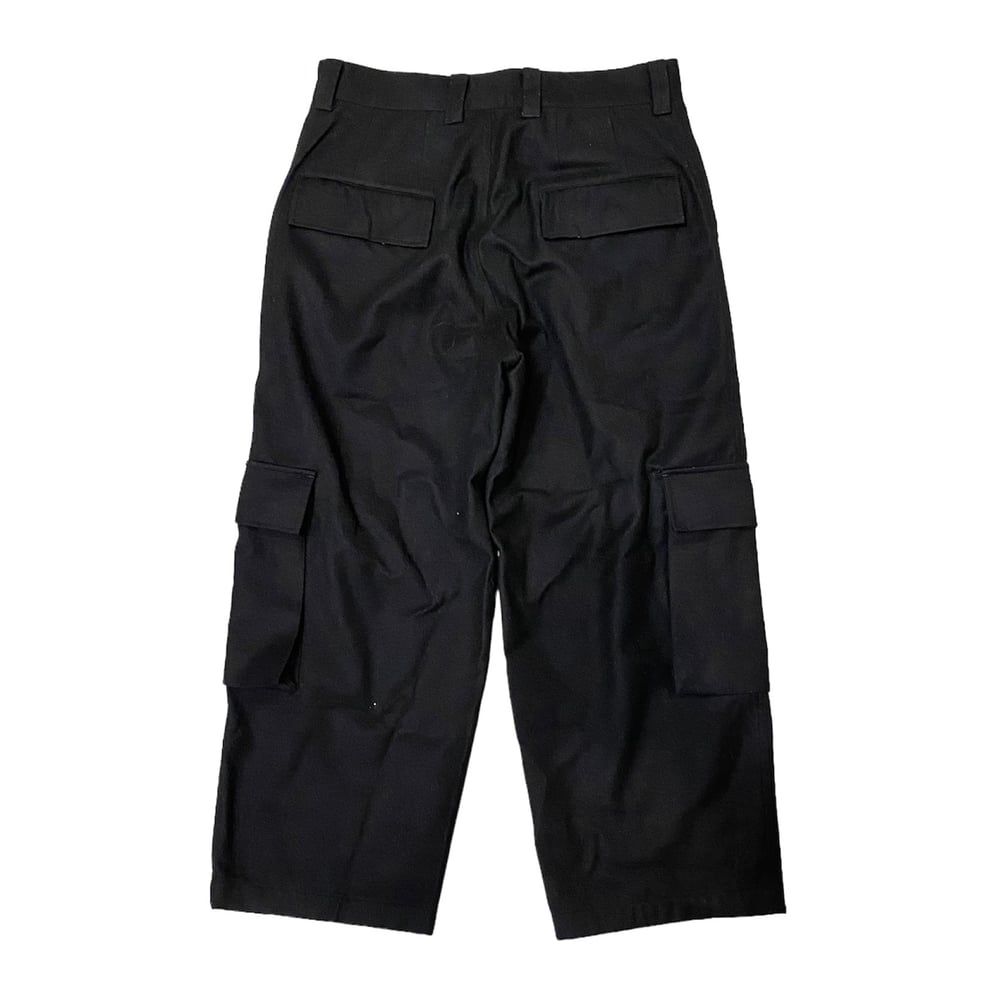 Yohji Yamamoto Ys Wool Cashmere Cropped Wide Cargo Pants  