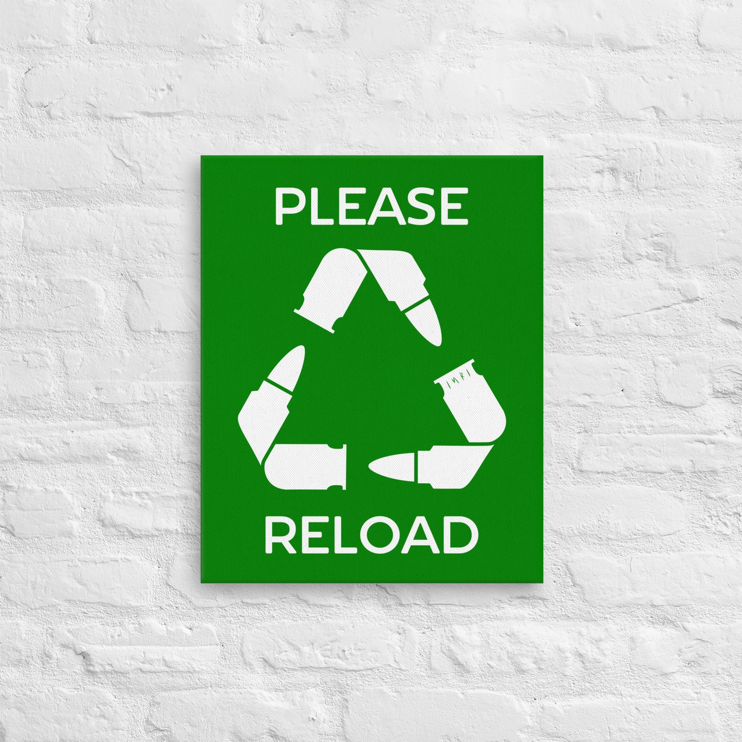 Image of "Please Reload" - Stretched Canvas Wall Art