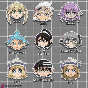 Image of Soul Eater Chibi Stickers
