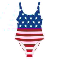 Image 2 of Trump 2024 - USA Flag - One-Piece Swimsuit from PatriotsCo
