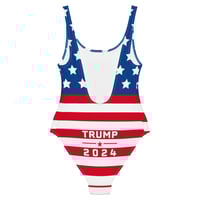 Image 1 of Trump 2024 - USA Flag - One-Piece Swimsuit from PatriotsCo