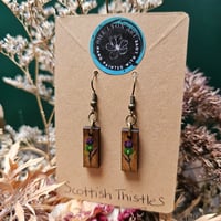 Image 1 of Scottish Thistles Scottish Stave Earrings 