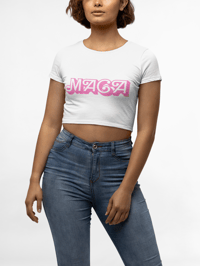 Image 1 of MAGA - Barbie Inspired Women’s Crop Tee from PatriotsCo