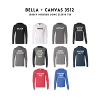 Image 6 of Trump 2024 Black, Navy, Gray, Hooded Long-Sleeve Tee, T-Shirt