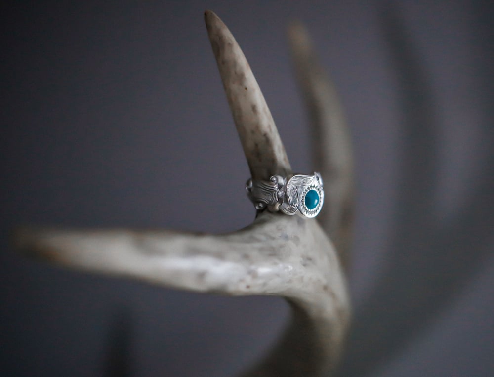 Image of Turquoise Scroll Ring
