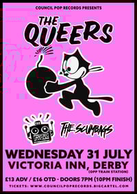 THE QUEERS! Support from Atoms & The Scumbags