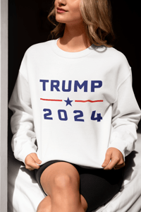 Image 4 of Trump 2024 Sweatshirt Pro Trump Sweater Pro America Sweatshirt 