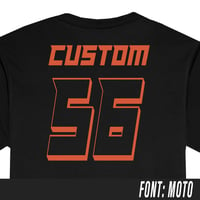 Image 1 of CUSTOM NAME PRINT - For LS or SS Riding Jerseys