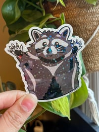 Sparkle Racoon Sticker