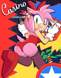 (8.5 x 11 Print) CASINO NIGHT