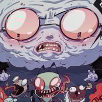 Image 3 of INVADER ZIM Big Head Dib Giclee Print (signed)