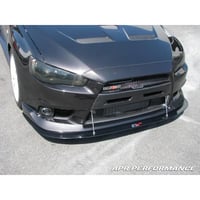 Image 1 of Mitsubishi Evolution X with OEM lip Front Wind Splitter 2008-2016