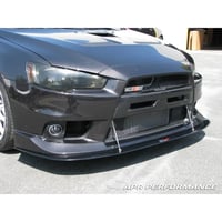 Image 2 of Mitsubishi Evolution X with OEM lip Front Wind Splitter 2008-2016