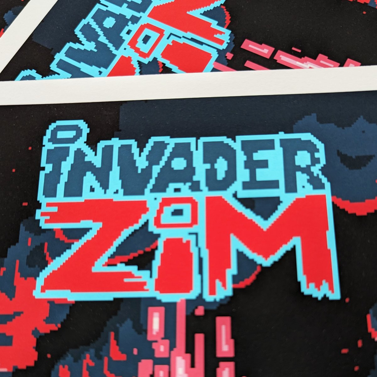 Image of INVADER ZIM Pixel Gaz Giclee Print (signed)