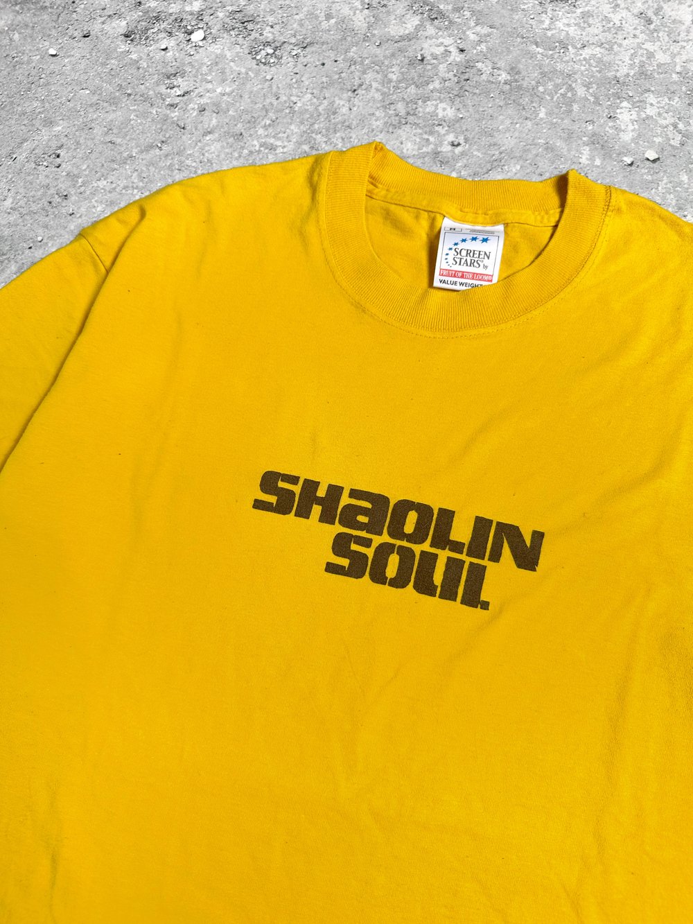 *Rare* Wu-Tang Clan 2001 ‘Shaolin Soul’ Yellow T-Shirt