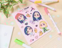 Image 2 of BlackPink Shut Down Sticker Sheet